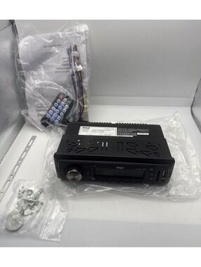 Pyle PLMRKT128K Car Stereo Receiver with Remote and Accessories